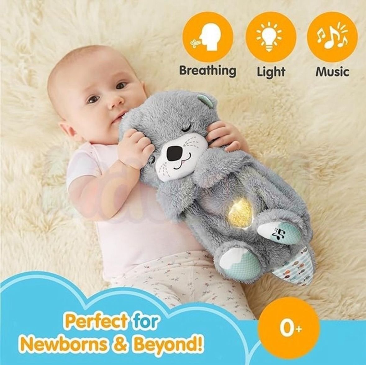 Breathing Teddy Bear 🧸💤❤️
Meet your baby’s new bedtime bestie! 🌙✨ This ultra-soft Breathing Teddy Bear mimics real breathing 🫁 to soothe, calm, and comfort your little one into peaceful sleep 😴. Its gentle rhythmic motion and glowing heart 💛 create