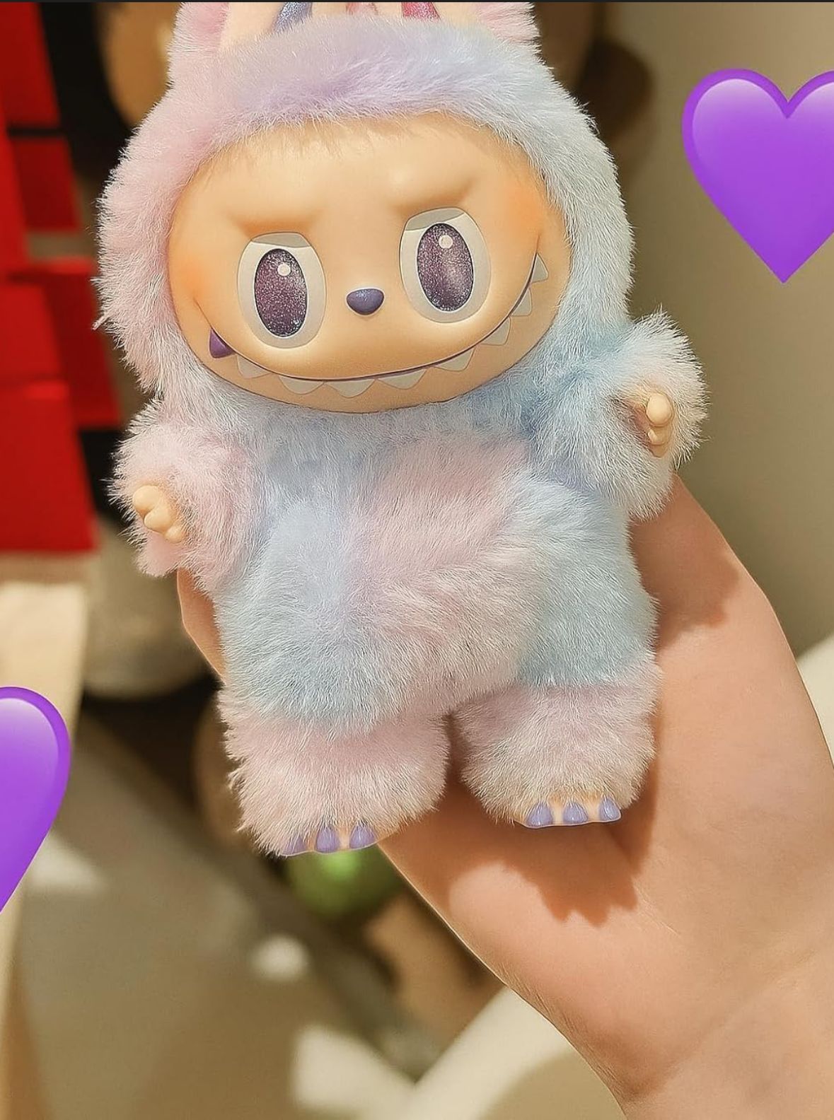 Labubu Doll The Monster Big Into Energy Series Blind Box Labubu Vinyl Plush Pendand Random Action Figure,Collection Blind Box Toy,Multicolor Random